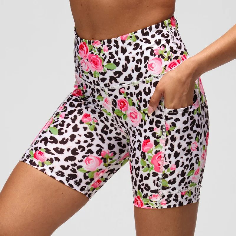 Cozy Essentials Jungle Rose Running Shorts