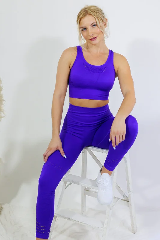 Legging and Top Set - Purple