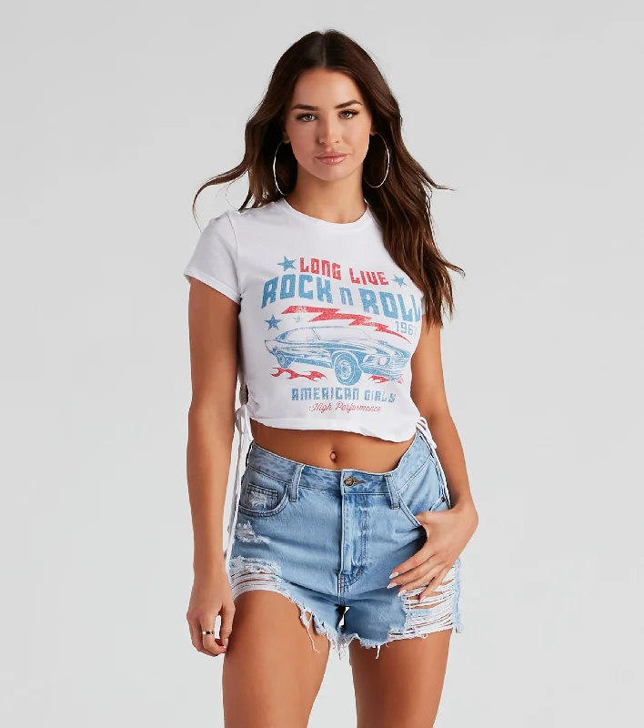 Simple Wardrobe Long Live Rock 'N' Roll Graphic Tee