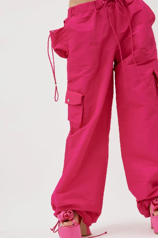 Low Rise Fuchsia Utility Pants