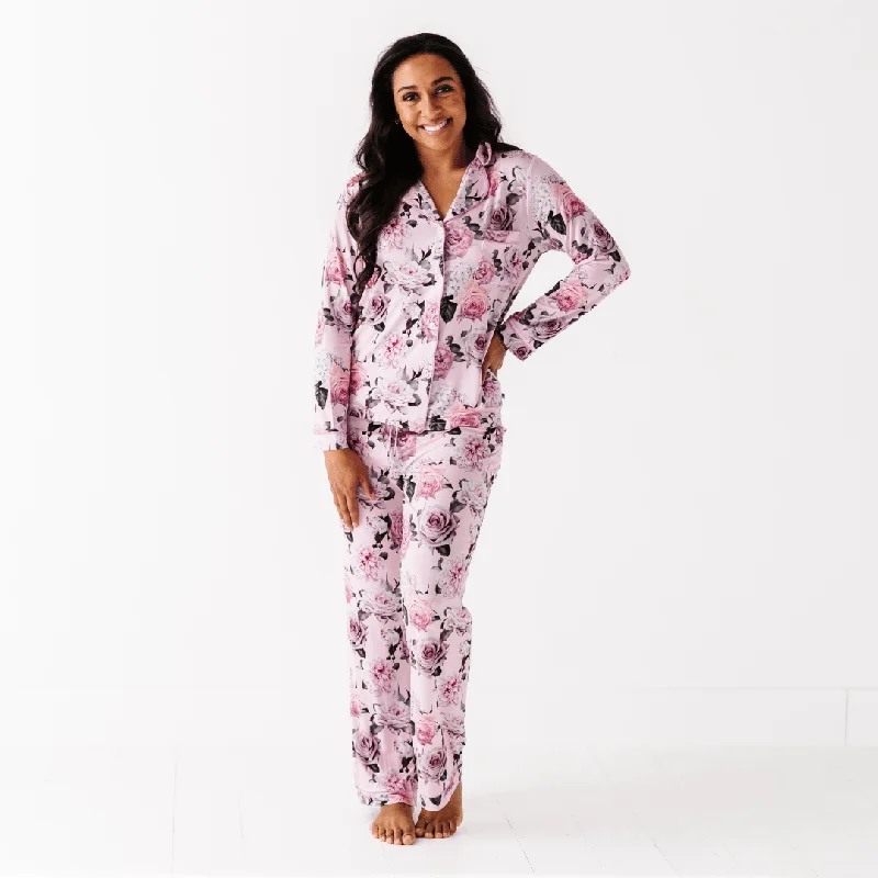 Summer Jackets Make Me Blush Women's Collar Shirt & Pants Set