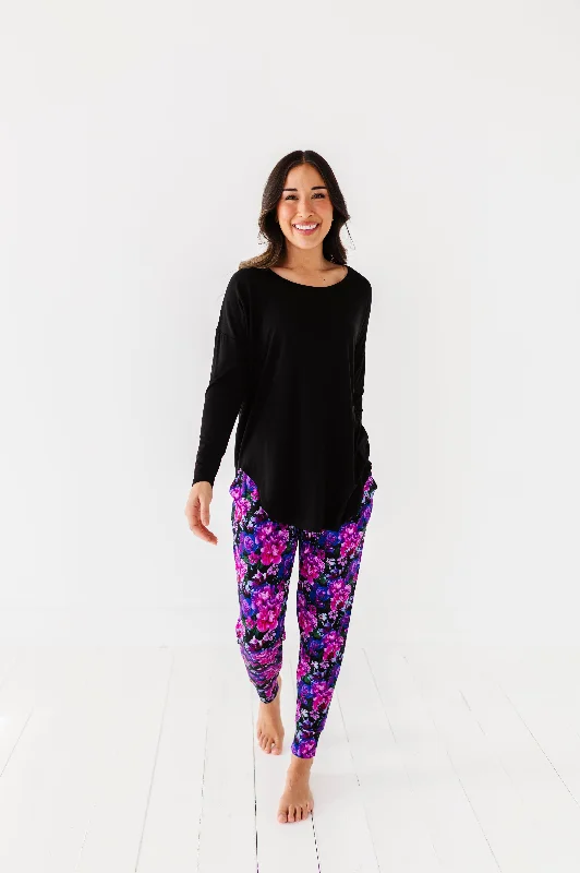 Luxury Comfort Midnight Bloom Women's Pants