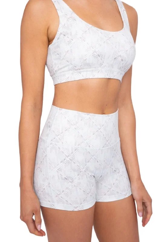 Designer Ties Mono B Geometric Diamond Grid Active Shorts APH-B0190