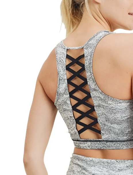 Printed Sweatshirts Mono B Sandstorm Racerback Sports Bra AT2855