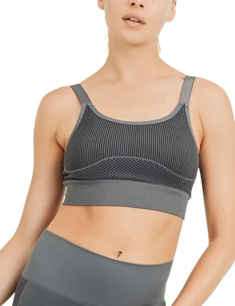 Modern Backpacks Mono B Seamless Mermaid Bra AT2777 Charcoal