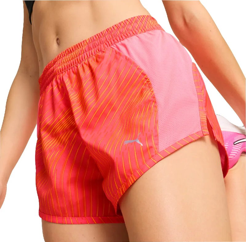 Techwear Fashion Puma Favourite Velocity 3 Inch Womens Running Shorts - Pink