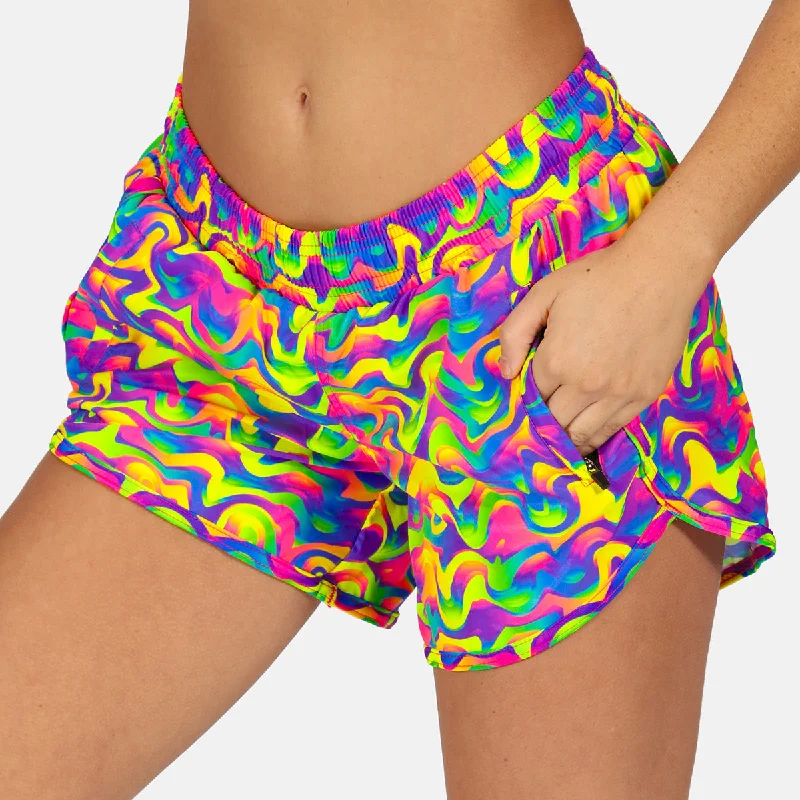 Statement Jackets Retro Fever Loose Fit Workout Shorts
