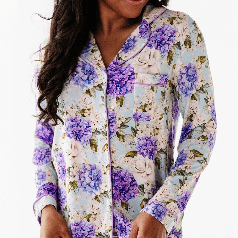 Casual Coats Secret Garden Women's Collar Shirt & Pants Set