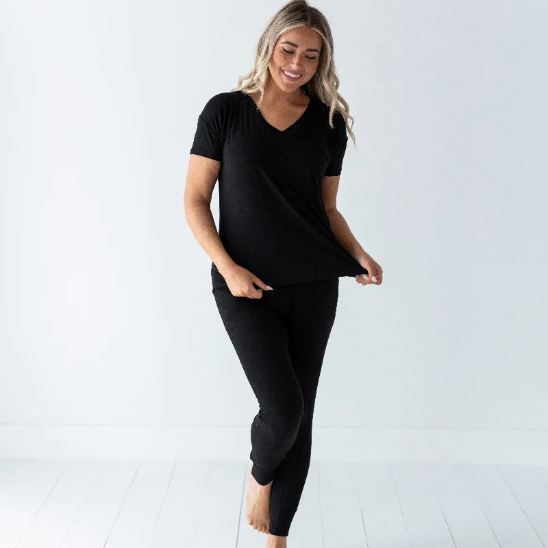 Street Style Black Mama Pants