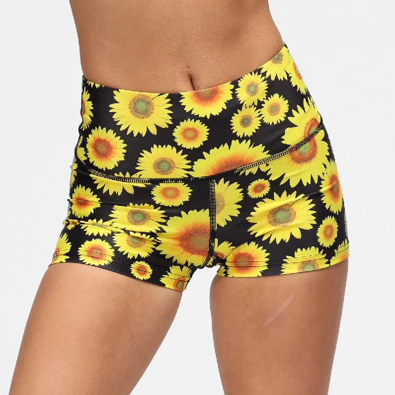 Stylish Joggers Sunflowers TikiBooty Shorts