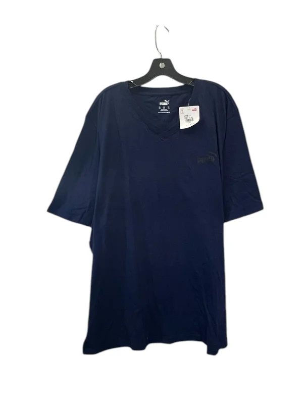 Top Short Sleeve Basic By Puma In Navy, Size: 4x