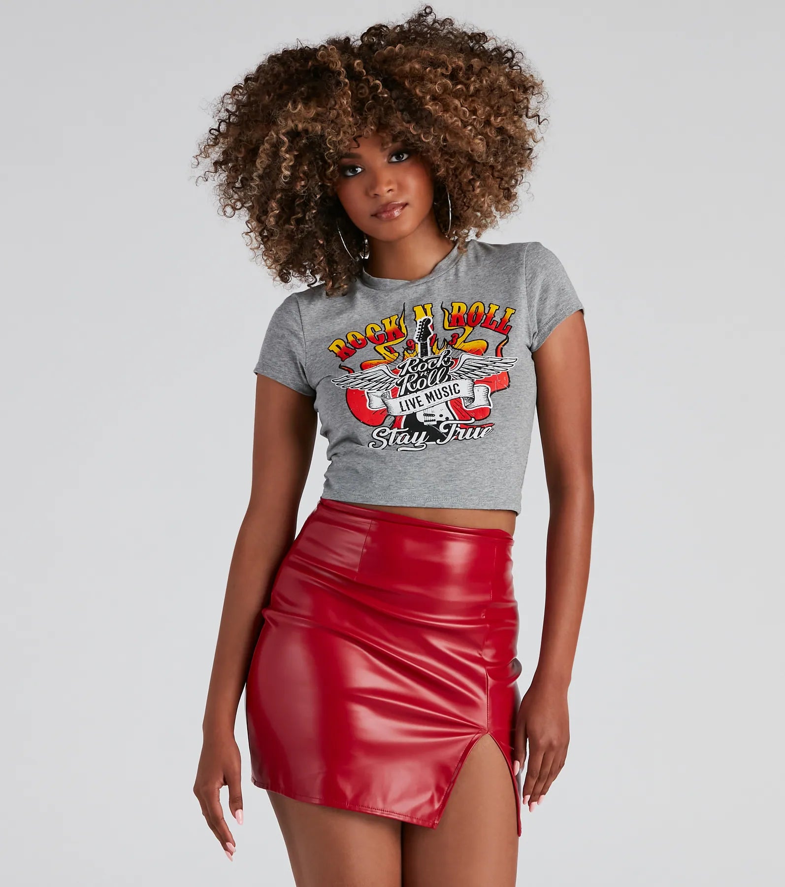 Sporty Jackets True Rock N Roll Graphic Tee