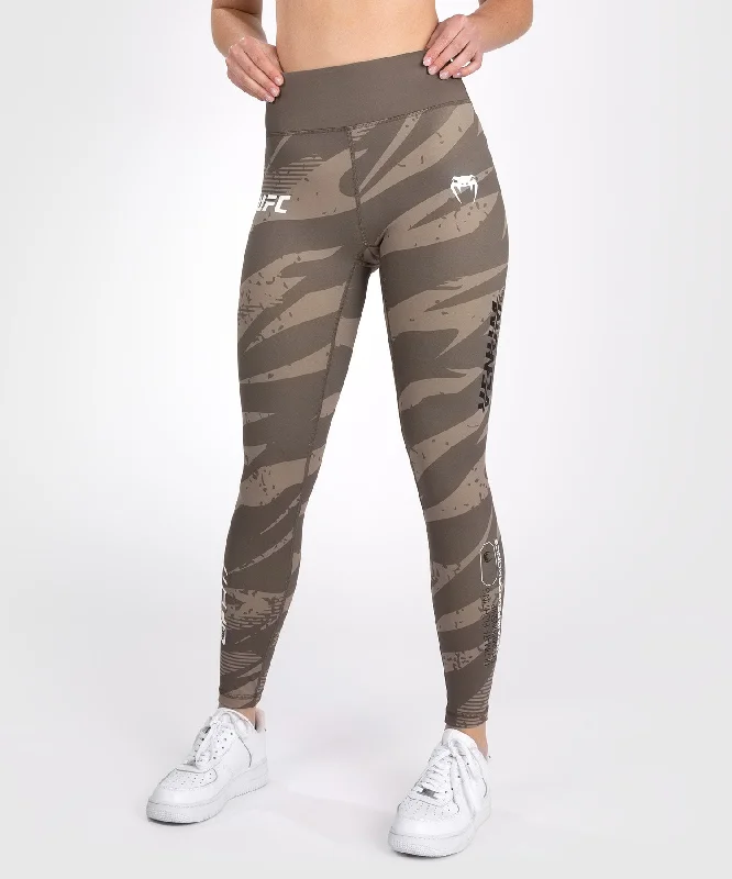 Casual Trousers UFC Adrenaline by Venum Fight Week Women’s Performance Tight - Desert Camo