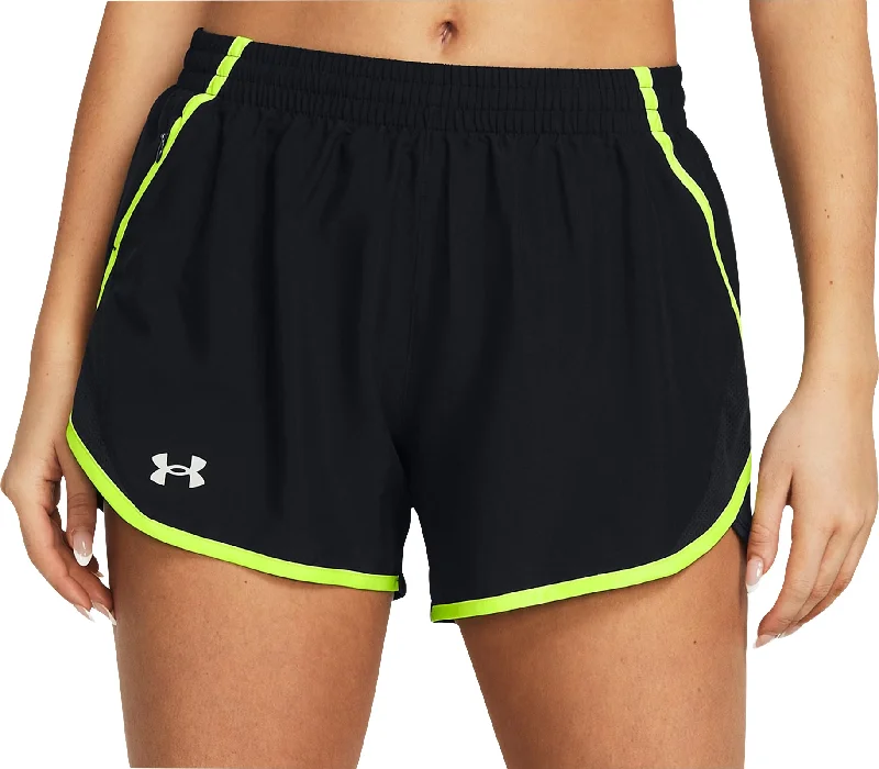 Cool Streetwear Under Armour Fly By 3 Inch Womens Running Shorts - Black