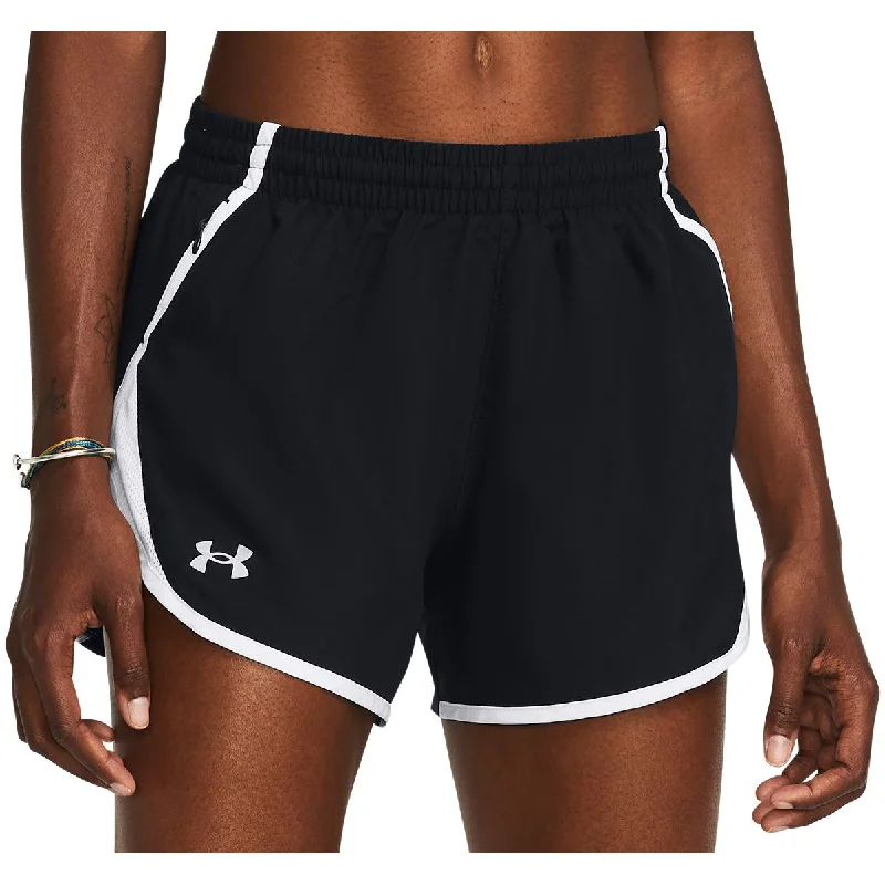 Bright Shirts Under Armour Fly By 3 Inch Womens Running Shorts - Black