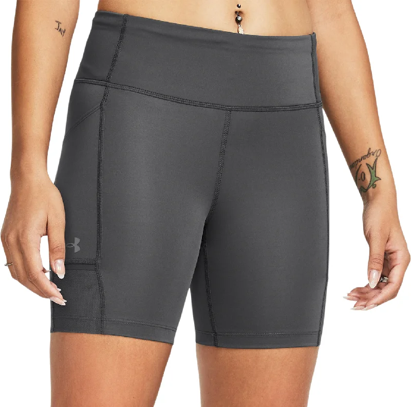 Cozy Basics Under Armour Launch 6 Inch Womens Short Running Tights - Grey