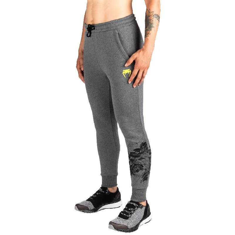Stylish Layers Venum Floral Joggers - Heather Grey - For Women
