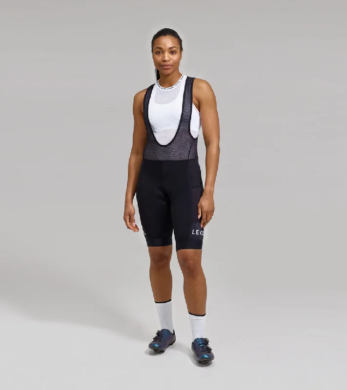 Trendy Apparel Womens Sport Cargo Bib Shorts