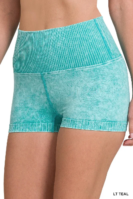 Utility Jackets Zenana Seamless High Waisted Shorts NPW-6120