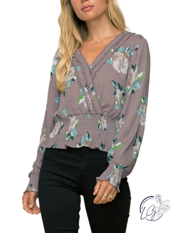 Flower Power Surplice Blouse