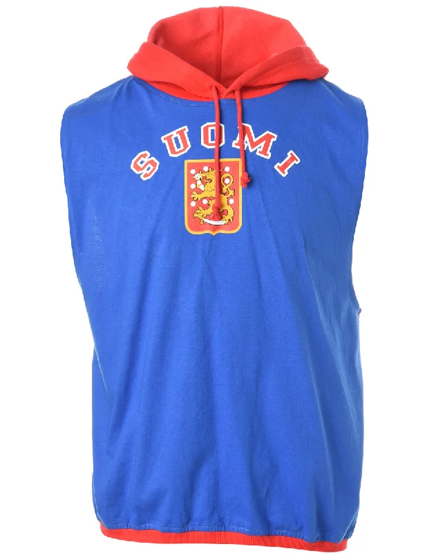 Label Sleeveless Tyler Hooded Sweatshirt